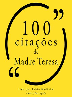 cover image of 100 citações de Madre Teresa
